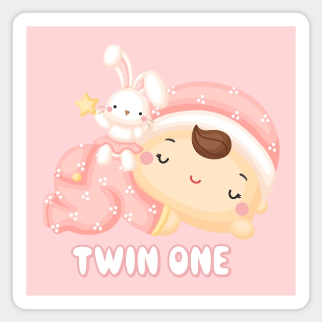 Twin girl one Sticker by KOTOdesign